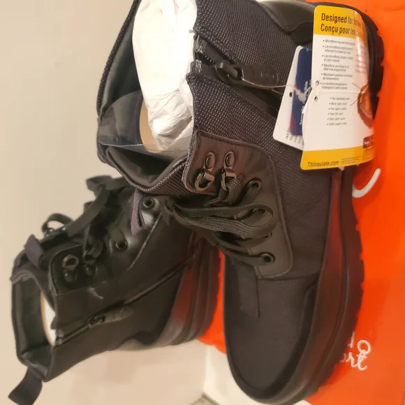 Blondo Sport Black Tactical Boots Side Zipper Brand New In Box Size 12 - Picture 5 of 6